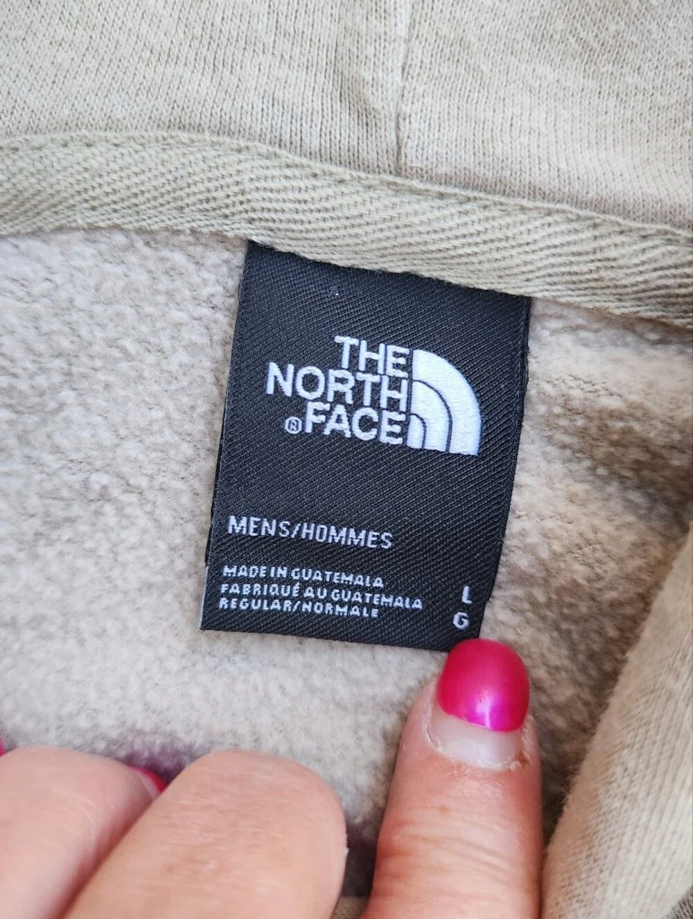 The North Face Half Dome Camo Logo Pullover Hoodie Tan Khaki [L]